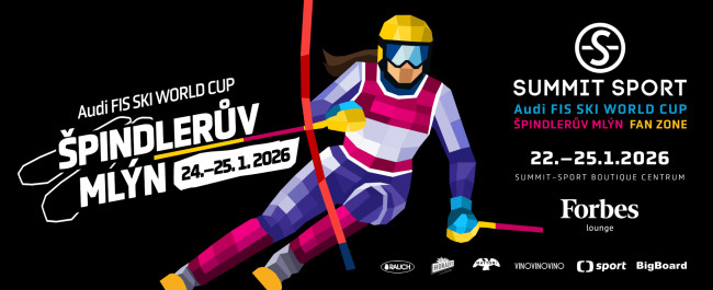 Špindlerův Mlýn žil světovým pohárem a prémiovou après-ski fan zónou před butikem SUMMIT-SPORT